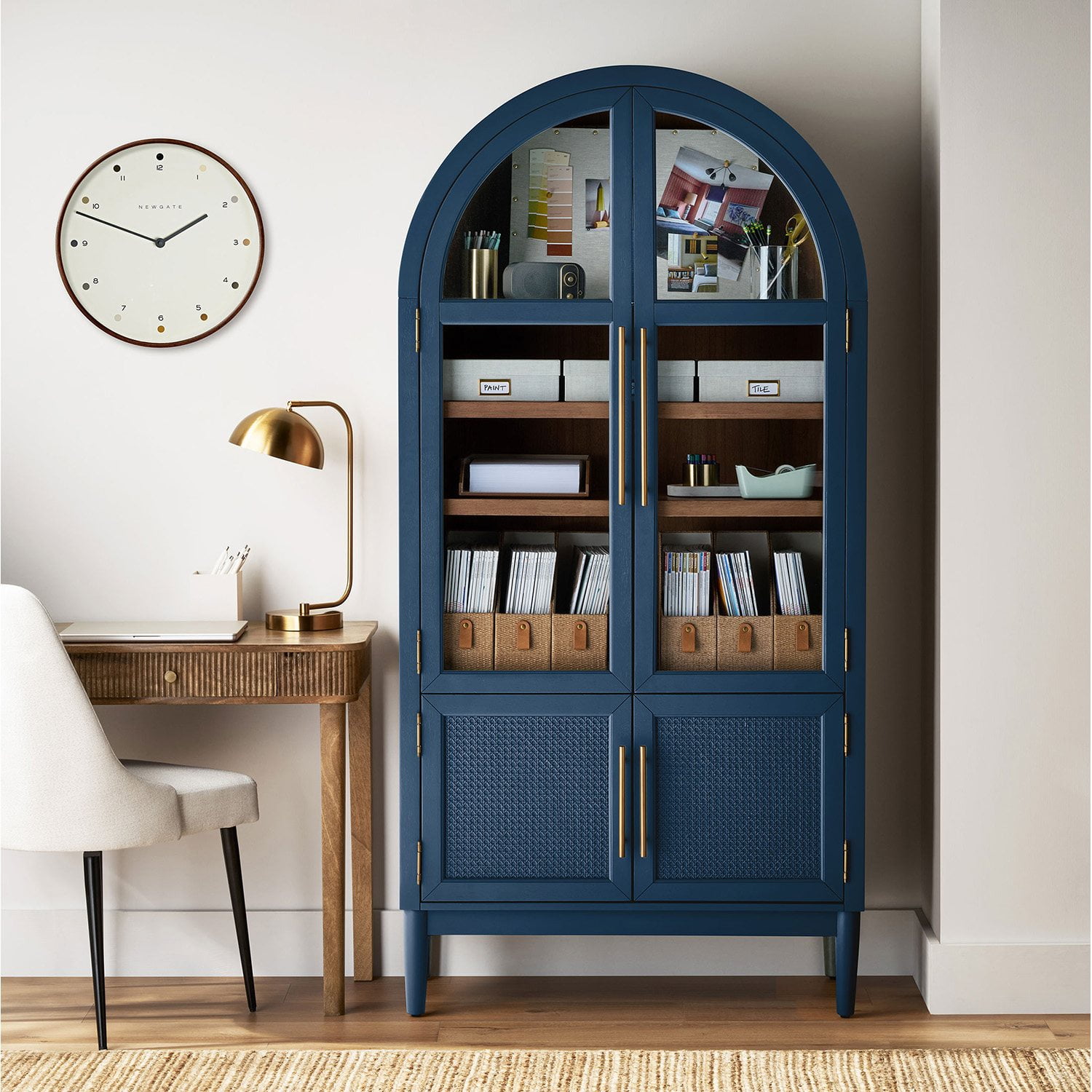 Member's Mark Enzo Storage Cabinet With Rattan Cabinet Doors