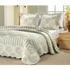 Country Stripe Blue 3pc Set F/q, Quilted