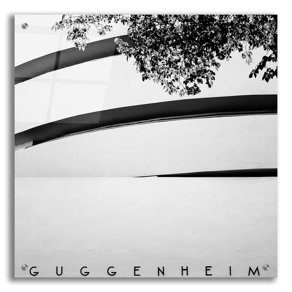Epic Art 'NYC Guggenheim' by Nina Papiorek, Acrylic Glass Wall Art, 24"x24"