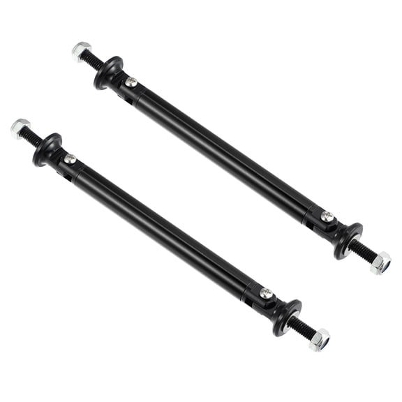 1pair 100mm 3.94" Splitter Support Rods Adjustable Front Rear Bumper Lip Splitter Strut Rod Tie Support Bars Black