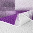 thumbnail image 5 of Homewish Purple Gradient Plaid Twin Quilt Set,Vintage Artwork Twin Coverlet Set,2-Piece, 5 of 7