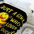thumbnail image 3 of Just Girl Loves Ducks Blanket Soft Blankets and Throws Flannel Cozy Lightweight Quilt Gift Perfect for Bed Sofa Couch-50 x40 Small for Kids, 3 of 7