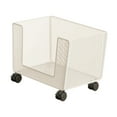 thumbnail image 2 of deevoka Mesh Rolling File Cart with Wheels Portable for Office Handbag School White, 2 of 7