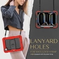 thumbnail image 4 of FJLBDE Case for iPad Pro 11 Inch (M4 2024/M5 2025), Rugged Shockproof Tablet Cases Cover with Kickstand Shoulder Strap, Red, 4 of 7