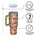 thumbnail image 2 of Camouflage 40oz Tumbler– Stainless Steel Insulated Tumbler with Handle and Straw, Large Capacity Travel Cup for Hot & Cold Drinks, 2 of 6