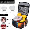 thumbnail image 2 of Mortal Kombat Lunch Bag Reusable Lunch Tote Bag Insulated Portable Lunch Box For College Work Office Picnic 10x8x4 Inch, 2 of 9