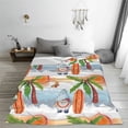 thumbnail image 5 of Honeii Gnome and Surfing Print Fleece Blanket - Throw Blanket for Bed, Sofa, Couch, Camping, and Travel , Microplush Ultra Soft Warm Blanket-60"x50", 5 of 7