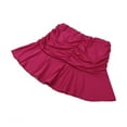 thumbnail image 6 of Okbabeha Female Solid Color High Waist Pleated Skirt Ruffled Short Dress, 6 of 9