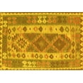thumbnail image 1 of Ahgly Company Machine Washable Indoor Rectangle Persian Yellow Traditional Area Rugs, 6' x 9', 1 of 4