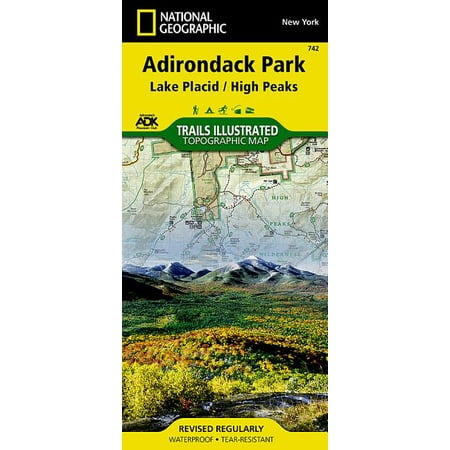 National geographic maps: trails illustrated: lake placid, high peaks: adirondack park - folded map: 9781566953573