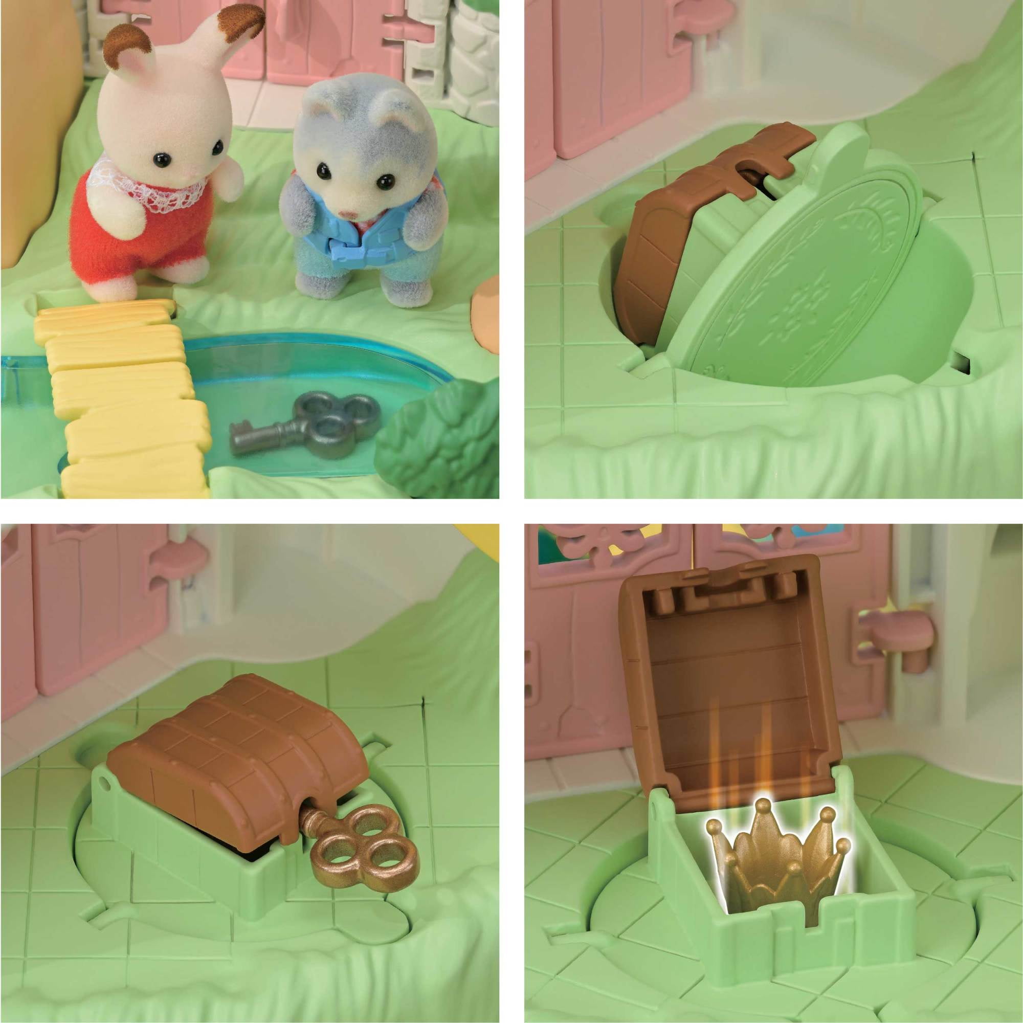 Calico Critters Secret Forest Falls, Dollhouse Playset with Figure and Accessories