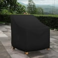 thumbnail image 5 of Covers & all Outdoor Chair Cover, 18 Oz Heavy Duty Waterproof UV & Weather Resistant Patio Cover for Outdoor Outside Seating Lawn Garden, Air Vents & Drawstrings (32" W x 37" D x 36" H, Black), 5 of 7