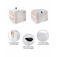thumbnail image 2 of Pink Striped Toaster Cover 2 Slice, Modern White Striped Abstract Art Aesthetics Dustproof Bread Machine Oven Cover with Storage Pockets, Fits Most Kitchen Toasters Protector, 2 of 5
