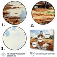 thumbnail image 3 of Designart "Oil Rig in Texas Beige" Oil Rigs / Fields Floater Framed Wall Art Living Room, 3 of 7