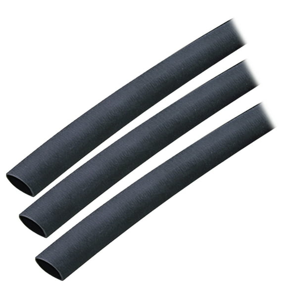 Ancor Adhesive Lined Heat Shrink Tubing (ALT) - 3/8" x 3" - 3-Pack - Black | Bundle of 5 Each