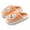 Orange, variant on 1 Pair Women Winter Slippers Thick Plush Cartoon Rabbit Thick Flat Sole Anti skid Slip on Warm Cozy Dorm Slippers Purple S