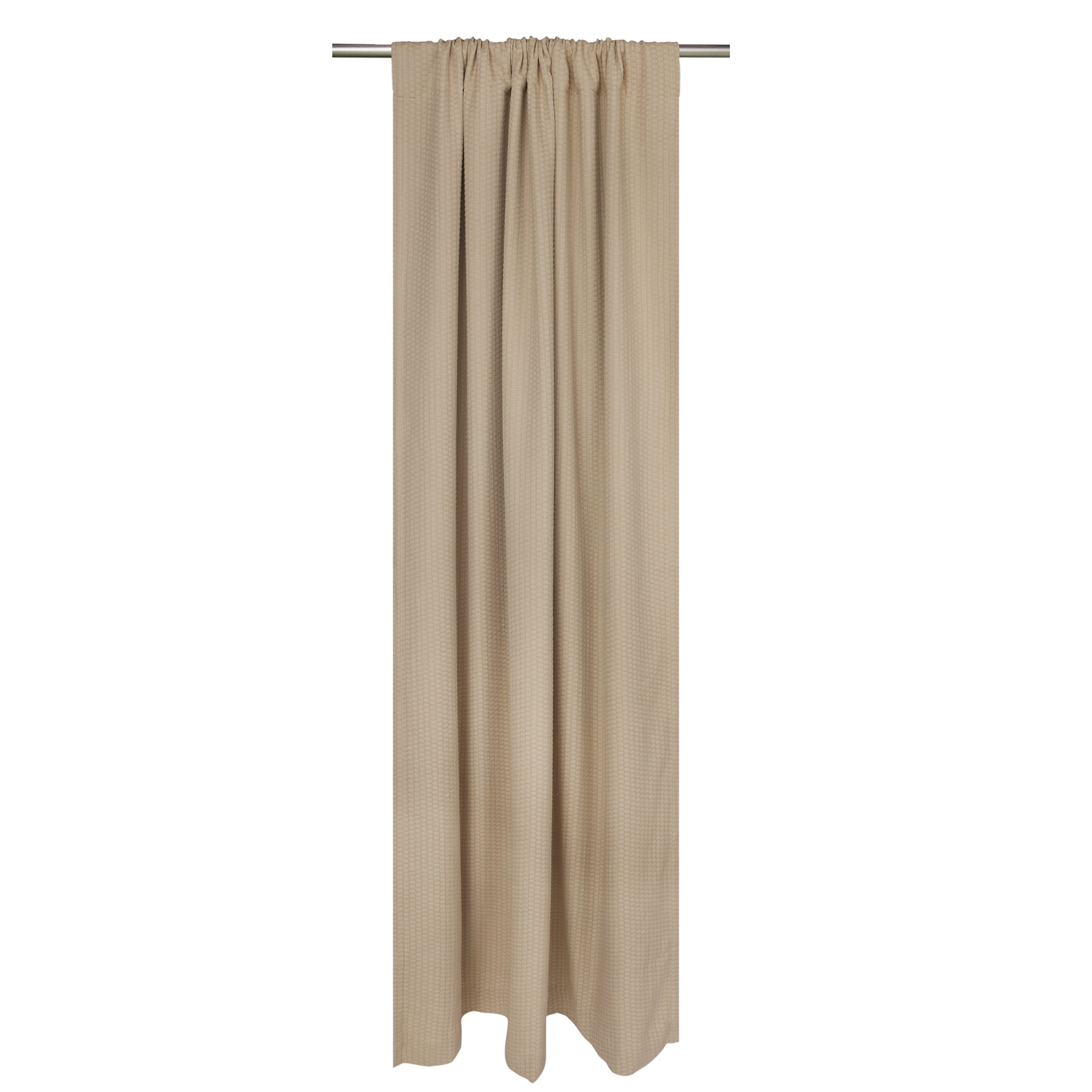 Better Homes & Gardens Micro Geo Blackout Woven Ladder Single Curtain Panel, 1-Piece, Brownstone, 50" W x 84" L