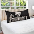 thumbnail image 7 of Skull A Idea Throw Pillow Covers 1 Set Super Soft Pillow Shams Covers with Zipper, Living Room Farmhouse Decor Giftsations, 20x30 Inch, 7 of 7