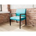 thumbnail image 3 of Pemberly Row Chaise Grand pour Invités pour Réception d'Attente, Cadre en Bois, Turquoise, 3 of 5