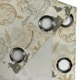 thumbnail image 4 of Ambesonne World Map Grommet Curtain, Vintage Globe, 50" x 72", Beige Olive Green, 4 of 6