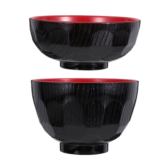 Raindrops 1Pcs Small Restaurant Soup Bowl Red Black Color Round Shape For Buffet Use present Friend Family