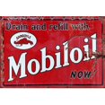 thumbnail image 1 of GFDYREE Tin Sign Mobiloil Red Rust Gas Oil Signs Rustic Wall Decor TIN Sign 7.8X11.8 INCH, 1 of 1