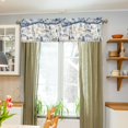 thumbnail image 3 of Yayeee Kitchen Valance Rod Pocket 54" x 18" Living Room Window Curtain, Light Blue Mountain, 3 of 6