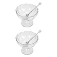 thumbnail image 4 of PENGXIANG 2 Ensembles de Coupes à Salade Transparentes Coupes à Pudding Multifonctions Verres à Dessert pour la Maison, 4 of 6