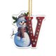 thumbnail image 1 of Christmas Letter Ornaments 2025 Christmas Deer Pendant Letter Table Wooden Decoration Personalised Baubles, 1 of 4