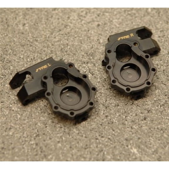 STRC Brass Front Steering Knuckles, Black: TRX-4 (1Pr), STRT8252BR
