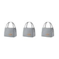 thumbnail image 3 of ZheElen Pack Lunch With Confidence Insulated Bento Bag Designed For Large Capacity Large+Grey 3Set, 3 of 6