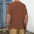 thumbnail image 6 of Awdenio Mens T-shirt Fashion Knit Casual Solid Color Short Sleeve Turndown Collar Blouse Shirt Casual Street Comfortable And Breathable, Plus Size Men's Clothing, 6 of 6
