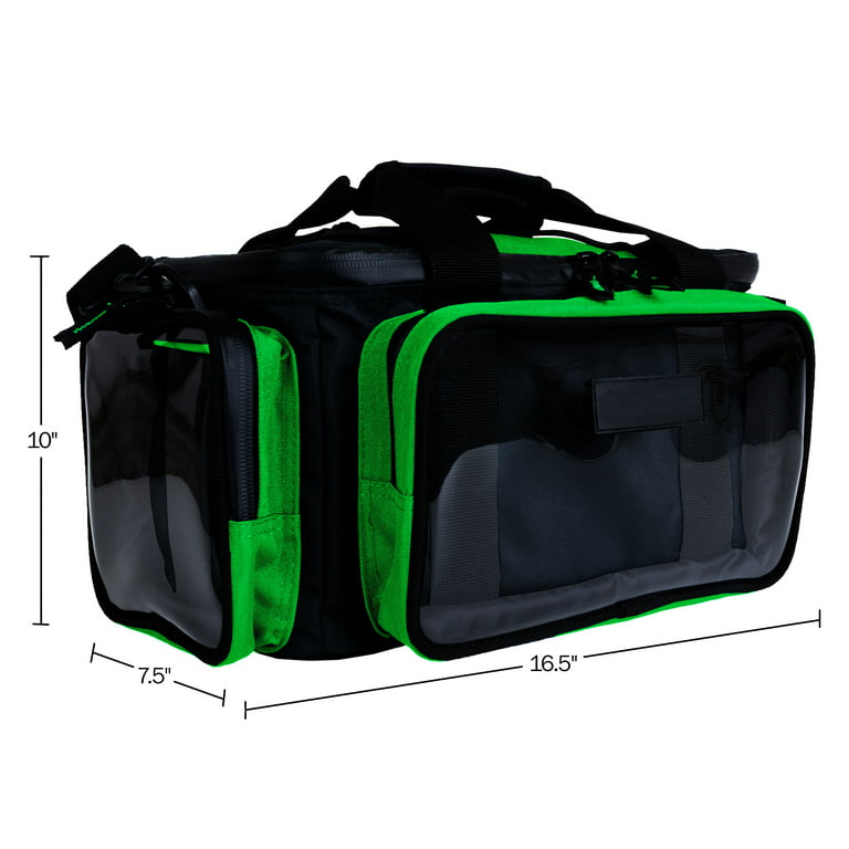 Rad Sportz Tackle Bag – Fishing Gear Storage with Non-Slip Base, Green 