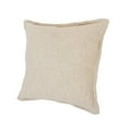 thumbnail image 4 of LR Home Ox Bay Birch Solid All-Natural Cotton  Square 2 Piece Pillow Cover Set, 4 of 8