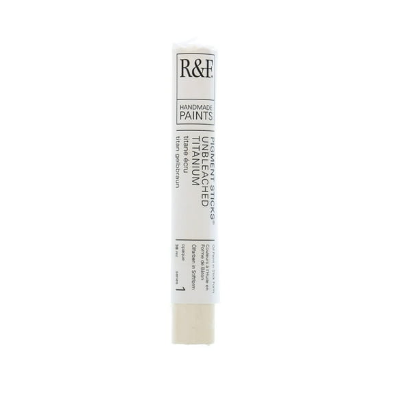 R&F Handmade Paints Pigment Stick, 38ml, Unbleached Titanium