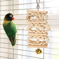 thumbnail image 2 of Juguete para masticar pájaros, 8 piezas de madera trenzada de paja, juguete para columpio para loros, juguete para morder pájaros, materiales ecológicos Jadeshay  A, 2 of 8