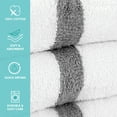thumbnail image 3 of Arkwright Power Gym Hand Towels (12 Pack), 16x27 in., Soft Cotton, White with Grey Stripe, 3 of 6