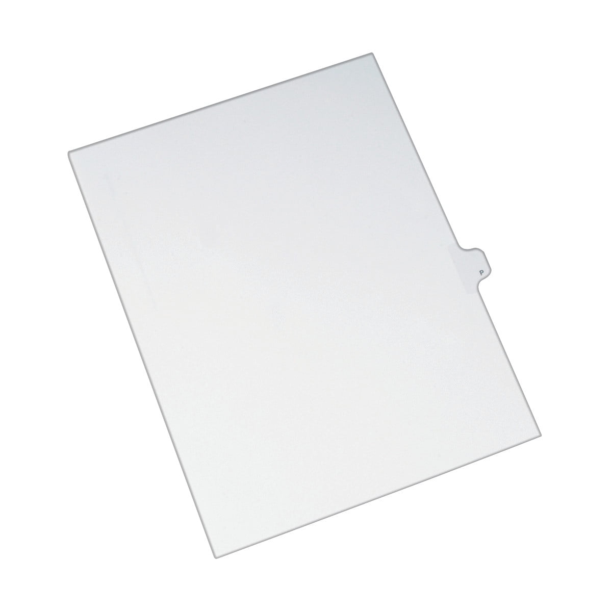 Avery Legal Paper Divider, Allstate Style, White, Side Tab P (82178