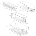 thumbnail image 3 of Fridge Bins and Freezer Bins Refrigerator Organizer Stackable Food Storage Containers   Drawer Organizers for Refrigerator Freezer and Pantry (Pack of 8), 3 of 6