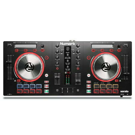Numark Mixtrack Pro 3 | USB DJ Controller with Trigger Pads & Serato DJ Intro Download (Includes Built-In Sound (Best Dj Controller For Ableton Live)
