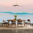 thumbnail image 5 of 100"x144" Wall Mural Peel and Stick Wallpaper Pastel Ocean Waves Sunset Soft Pink Blue Tones Wall Decor Self Adhesive Removable Wall Stickers for Bedroom Living Room, 5 of 7