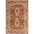 thumbnail image 3 of SAFAVIEH Heritage Giles Traditional Wool Runner Rug, Rust/Beige, 2'3" x 8', 3 of 10