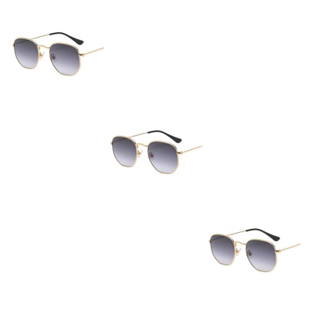 Gafas de sol cuadradas pequeñas Jumpingount polarizadas Dorado Gradual Gris
