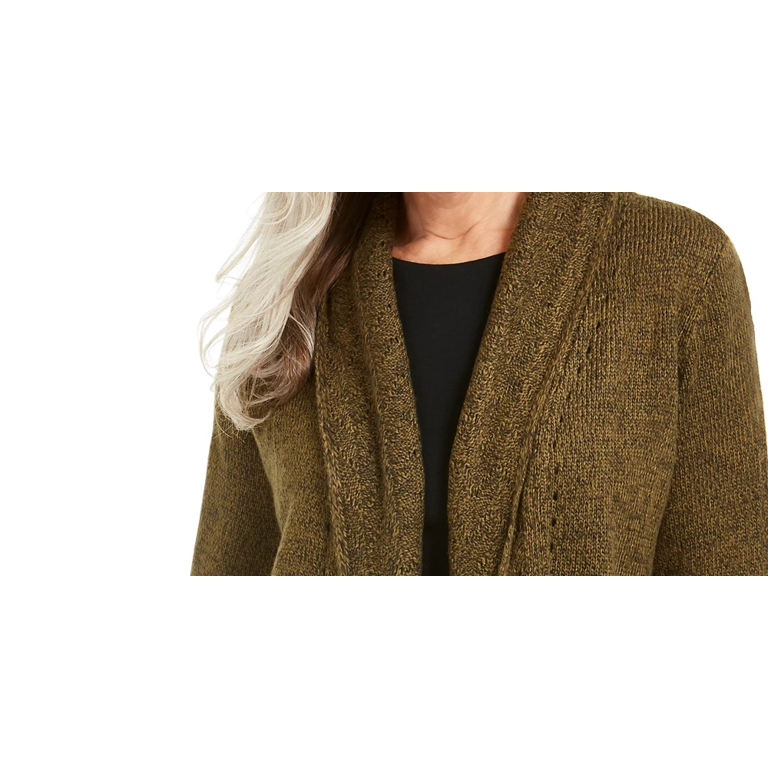 Karen Kane Shawl Collar Open Front Cardigan