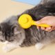 thumbnail image 4 of Pet Comb Stainless Steel Needle Massage Cleaning Needle Comb Hair Removal Brush Portable One Click Self Cleaning Comb Grooming Tools, 4 of 6