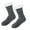 Gray, variant on Papapt Men/Women's Thick Warm Slipper Socks Non Slip Winter Cozy Fuzzy Fleece Lining Thermal Sock with Grips