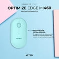 thumbnail image 3 of Mouse ACTECK OPTIMIZE EDGE MI460 Ultra Delgado 1600dpi 2 Botones Inalambrico USB 2.4 Ghz Tiffany verde, 3 of 5