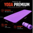 thumbnail image 2 of Tapete Yoga Pilates Ejercicio Centurfit  Fitness Portatil Morado, 2 of 8