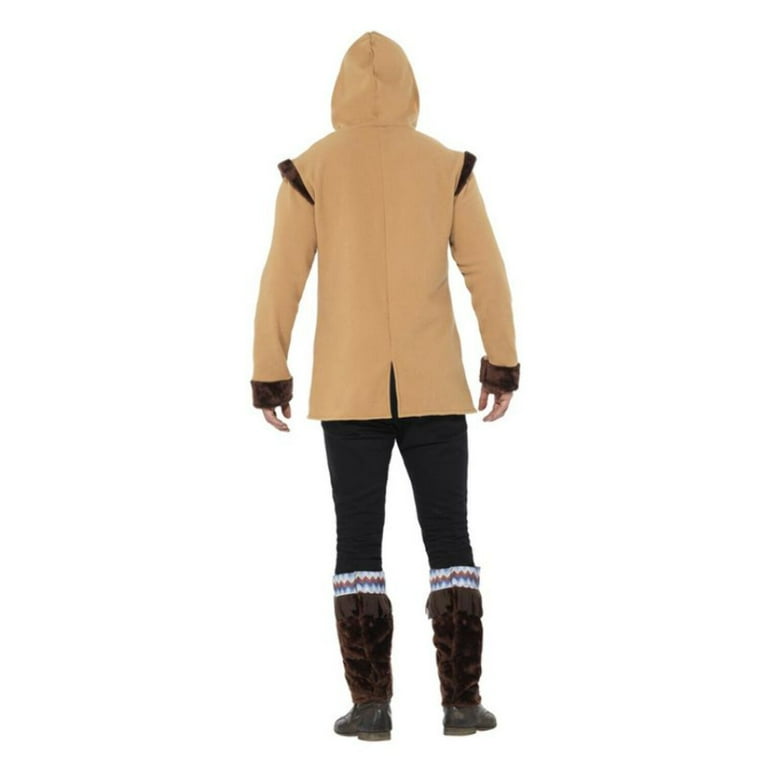 Arctic Man Costume Brown Adult Eskimo Costume Arctic Man Costume Brown Adult Eskimo Costume