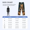 thumbnail image 4 of Logiee Surreal Meditating Cat Print Pajama Pants for Men,Men’s Pajama Bottoms,Mens PJ Pants with Pockets & Button Fly-Medium, 4 of 6